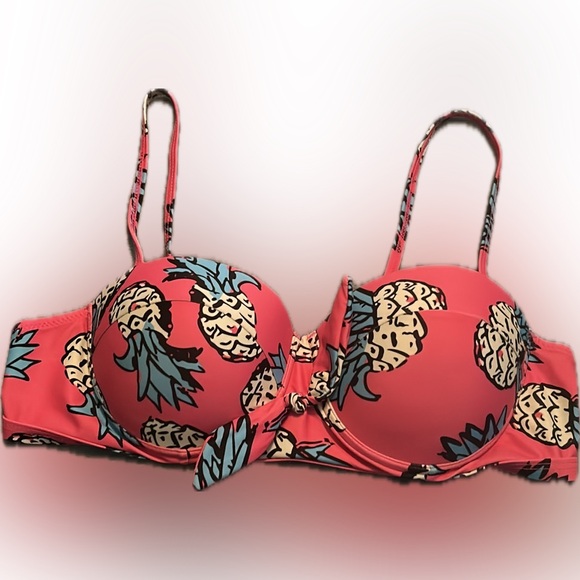 Retro Pineapple Bikini with High Waisted Bottoms - Picture 3 of 7